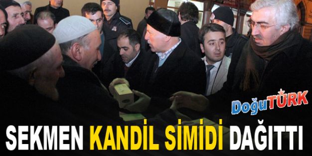 BAŞKAN SEKMEN, KANDIL SIMIDI DAĞITTI