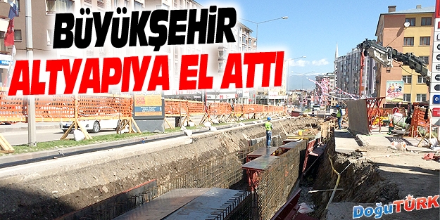 BÜYÜKŞEHİR, BOSNA CADDESİ'NDE DERE REHABİLİTASYONU YAPIYOR