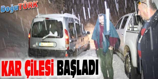 ERZURUM'DA KAR ÇİLESİ BAŞLADI