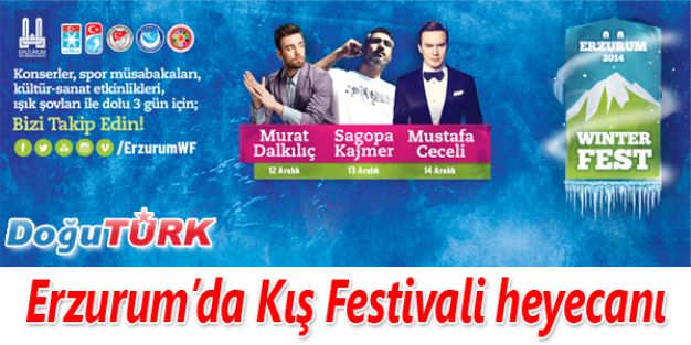 ERZURUM'DA KIŞ FESTİVALİ HEYECANI