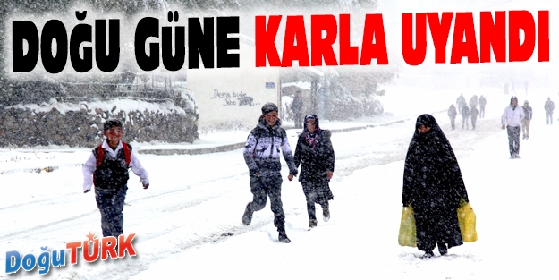 ERZURUM’DA YOĞUN KAR YAĞIŞI HAYATI OLUMSUZ YÖNDE ETKİLEDİ