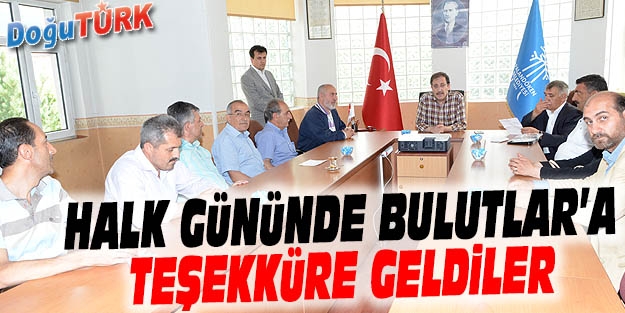 HALK GÜNÜNE VATANDAŞLAR BU DEFA TEŞEKKÜR İÇİN GELDİ