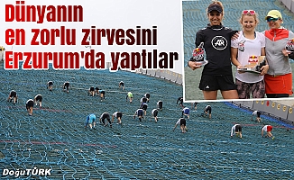 296 sporcu, 400 metre tırmandı