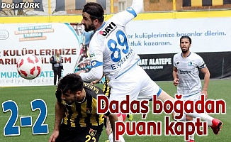 Dadaş boğadan puanı kaptı