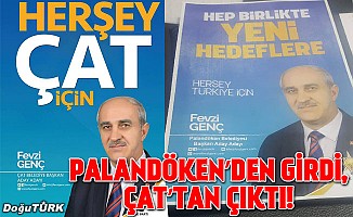 Palandöken’den girdi, Çat’tan çıktı!