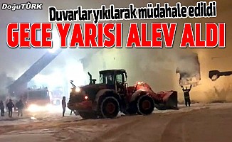 Erzurum'da depo yangını