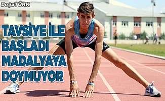 Tavsiyeyle başladığı atletizmde madalyaya doymuyor