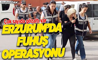 Erzurum'da fuhuş operasyonu