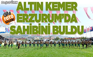 Altın Kemer Erzurum'da sahibini buldu