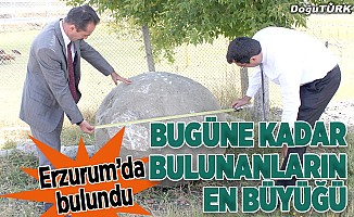 Erzurum'da tarihi mancınık gülleleri bulundu