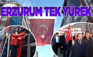 Erzurum Mehmetçik için tek yürek oldu