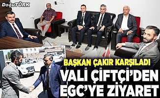 Vali Çiftçi’den EGC’ye ziyaret