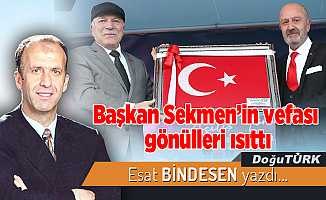 Başkan Sekmen’in vefası gönülleri ısıttı