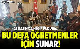 Bu defa öğretmenler için Sunar!