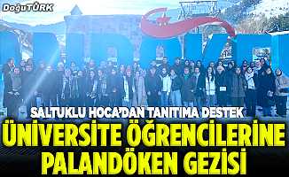 Üniversite öğrencilerine Palandöken gezisi